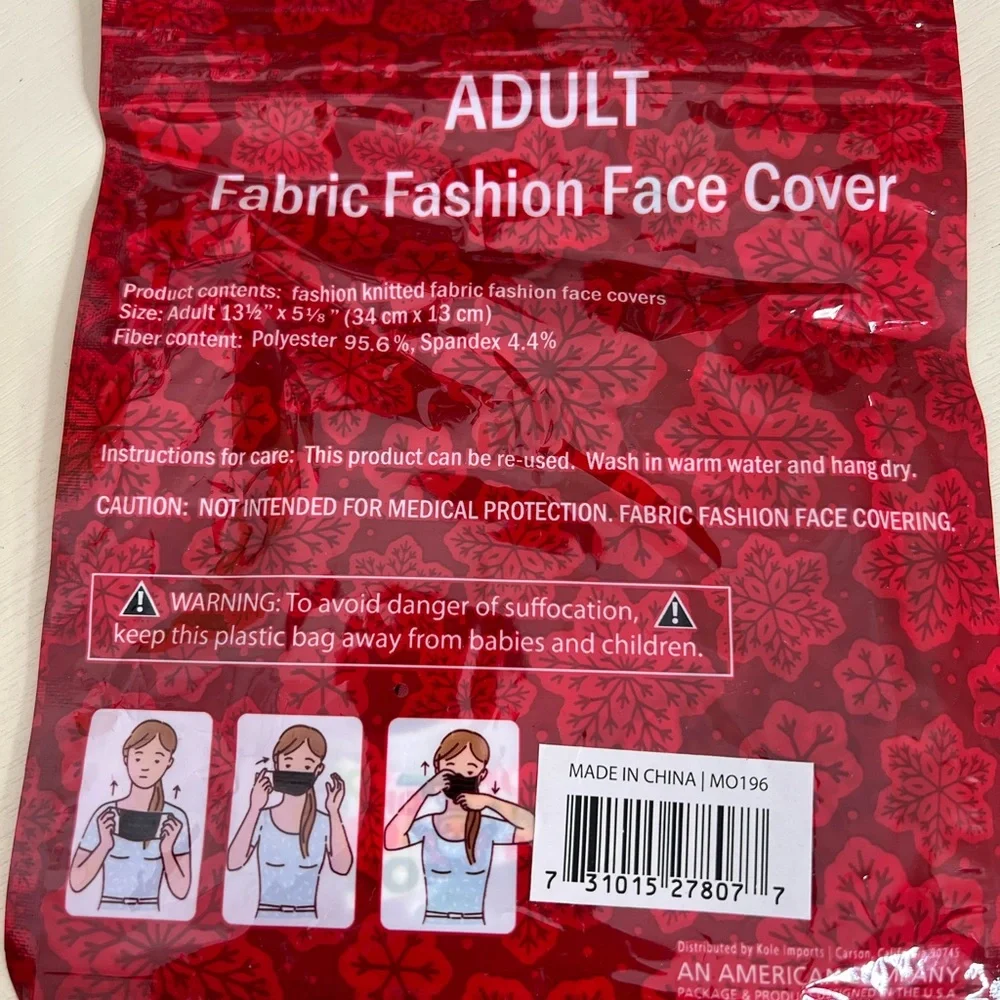 Brand New-Christmas Adult Face Mask